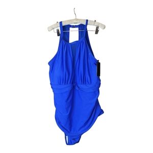 NWT Tempt Me Blue One Piece Swimsuit 22W